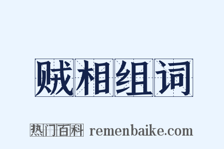 贼相组词是什么意思的图片